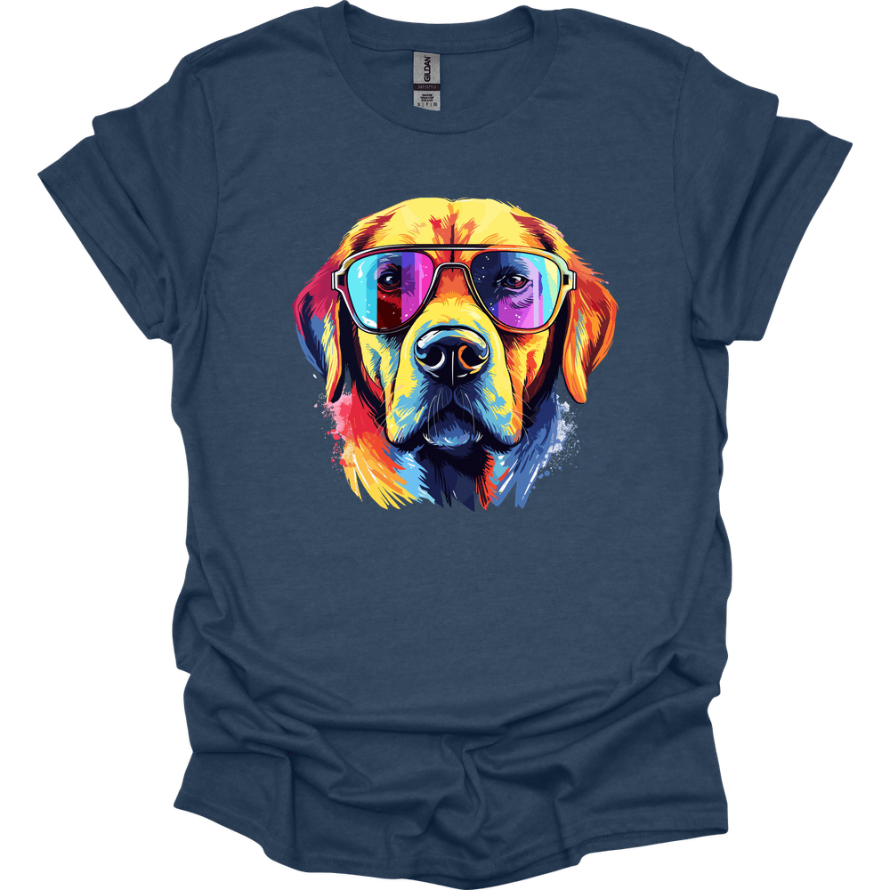 Labrador - Top Dog T-Shirt - Heather Navy