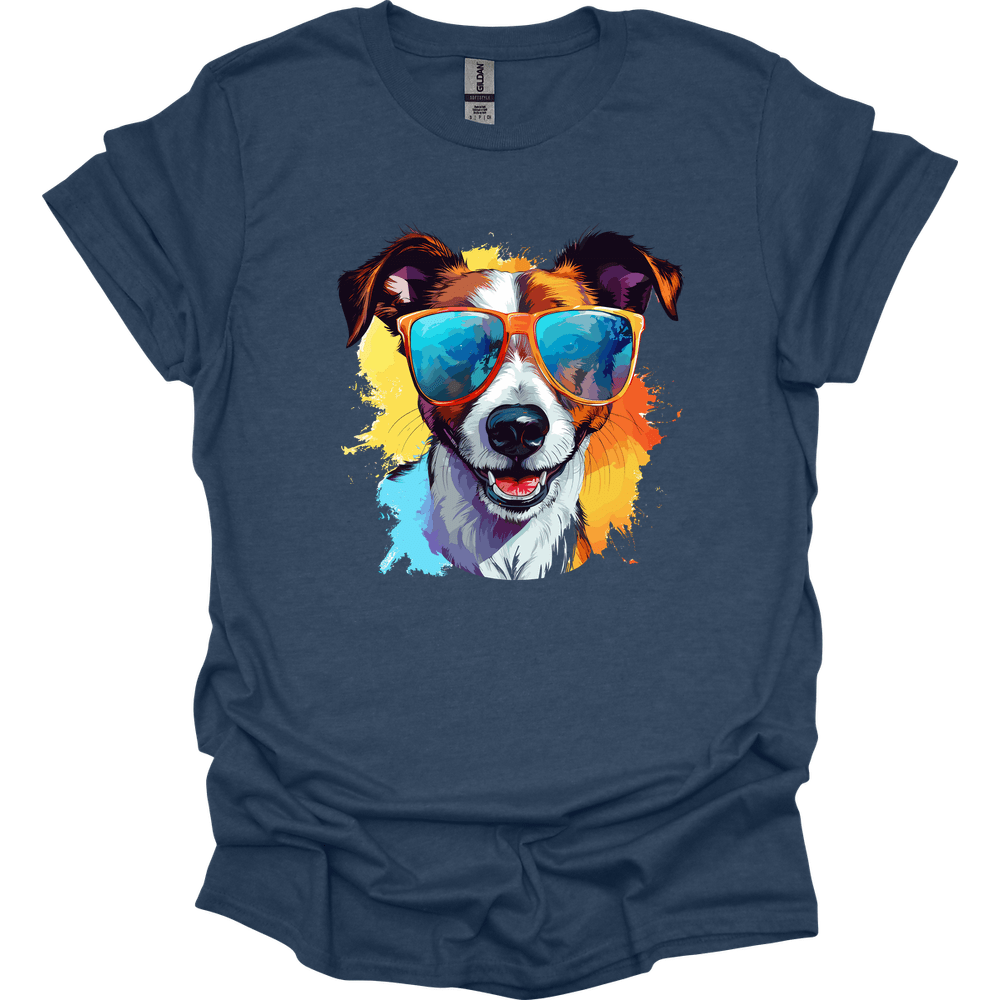 Jack Russell Terrier - Top Dog T-Shirt - Heather Navy