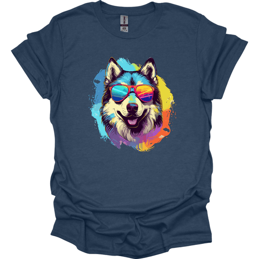 Malamute - Top Dog T-Shirt - Heather Navy