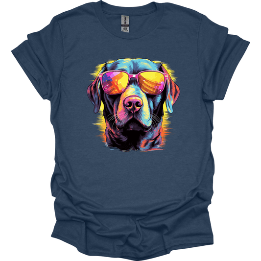Labrador Retriever - Top Dog T-Shirt - Heather Navy
