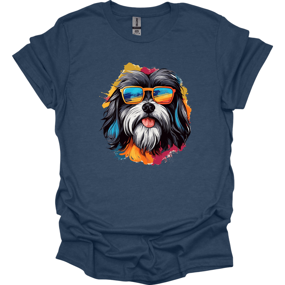 Havanese - Top Dog T-Shirt - Heather Navy