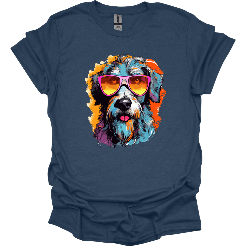 Irish Wolfhound - Top Dog T-Shirt - Heather Navy