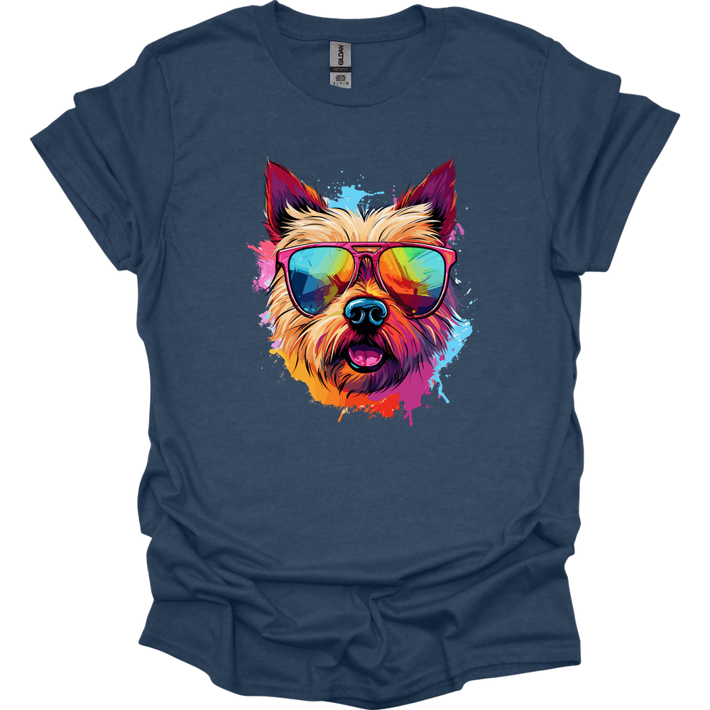 Norwich Terrier - Top Dog T-Shirt - Heather Navy