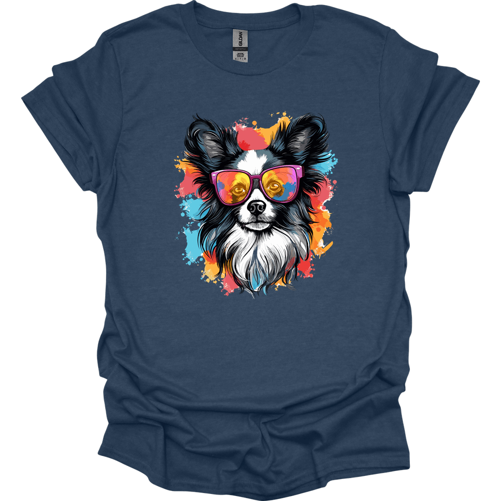 Papillon - Top Dog T-Shirt - Heather Navy