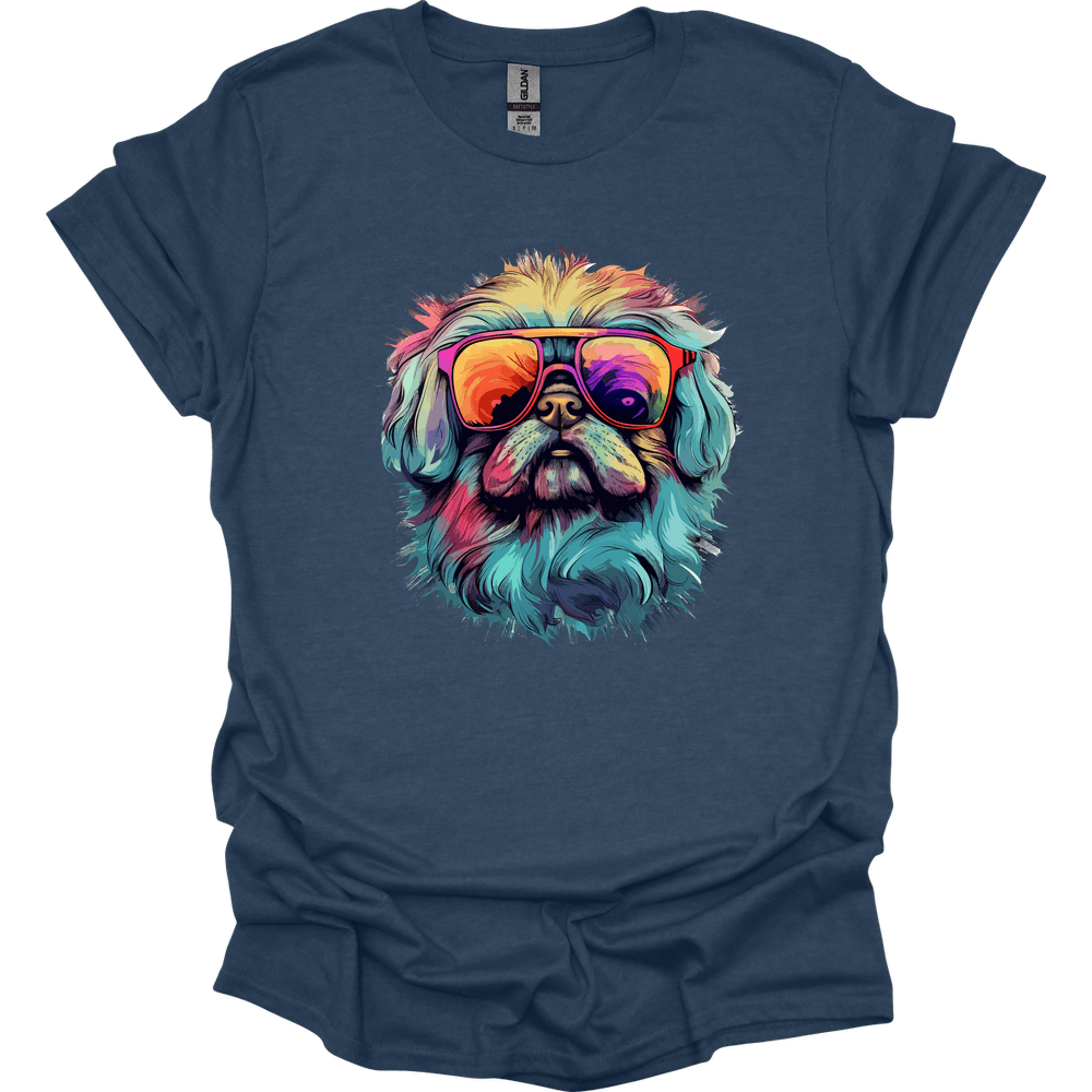 Pekingese - Top Dog T-Shirt - Heather Navy