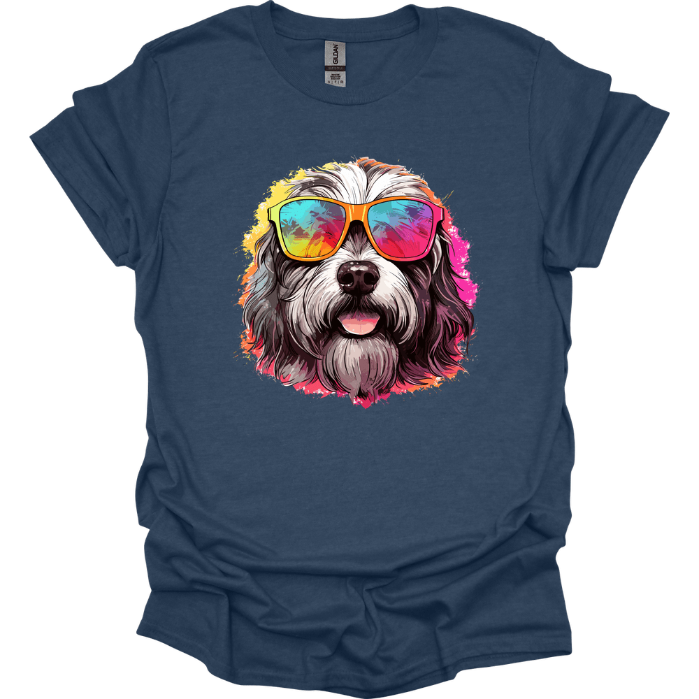 Polish Lowland Sheepdog - Top Dog T-Shirt - Heather Navy