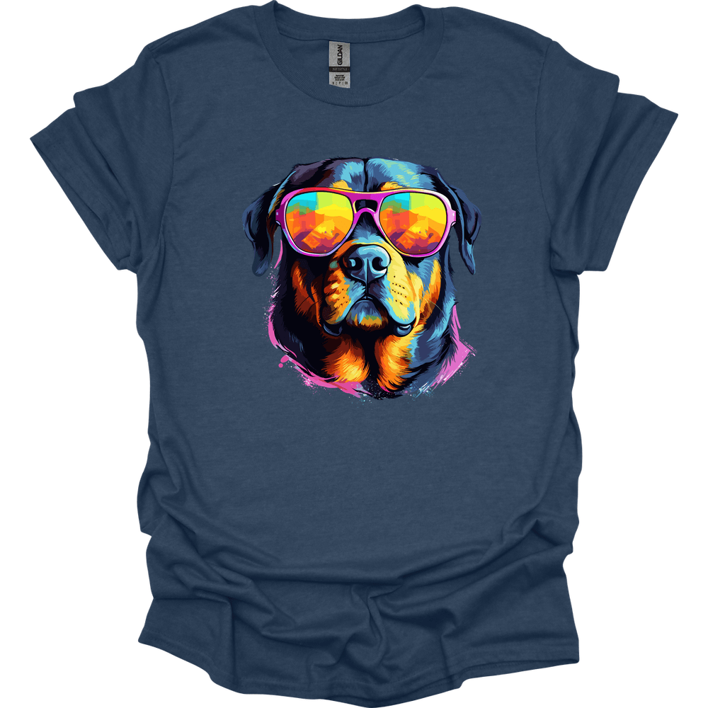 Rottweiler - Top Dog T-Shirt - Heather Navy