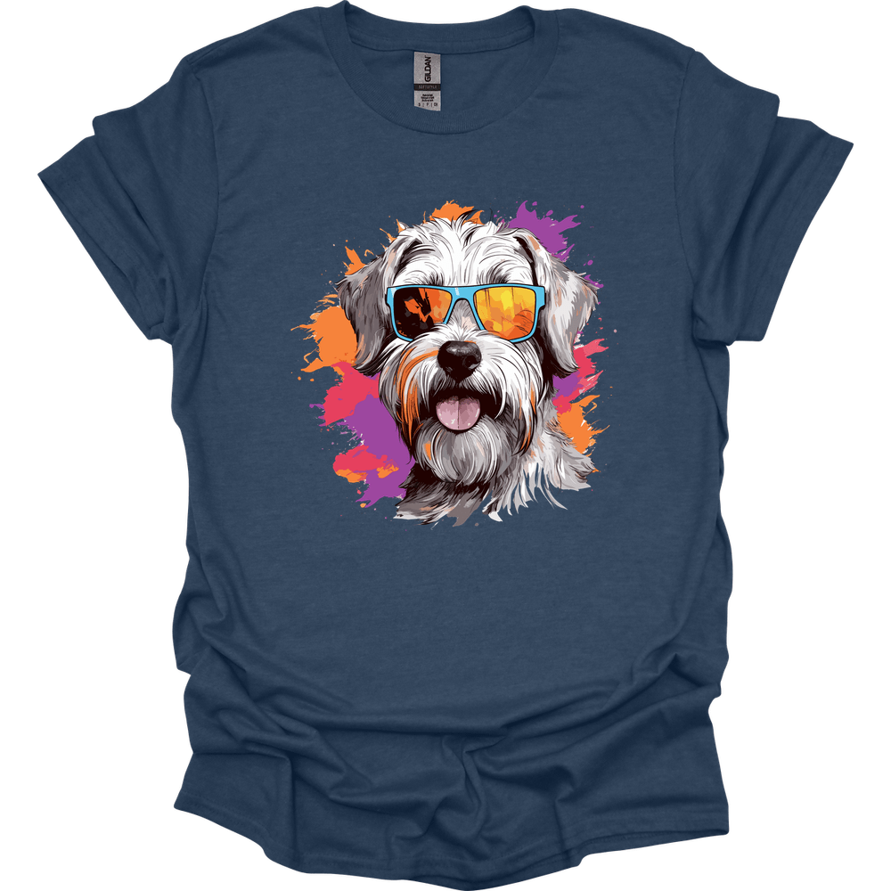 Sealyham Terrier - Top Dog T-Shirt - Heather Navy