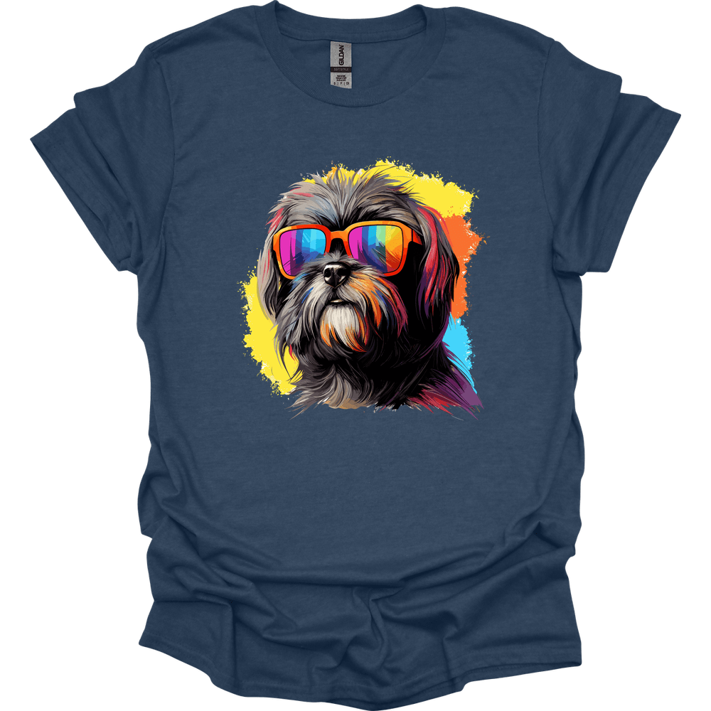Shih Tzu - Top Dog T-Shirt - Heather Navy