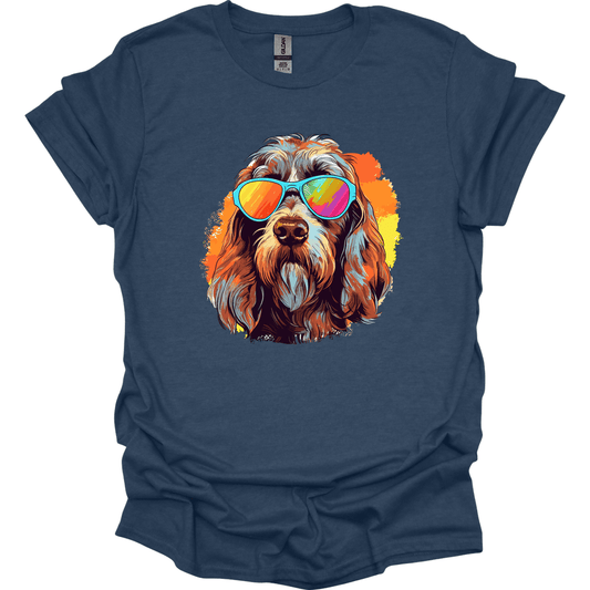 Spinone Italiano - Top Dog T-Shirt - Heather Navy