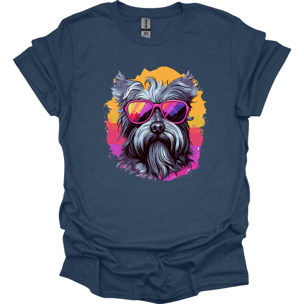 Skye Terrier - Top Dog T-Shirt - Heather Navy