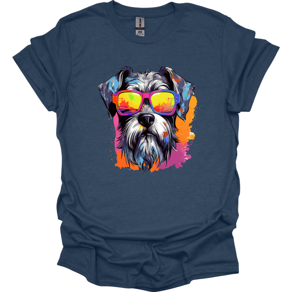 Standard Schnauzer - Top Dog T-Shirt - Heather Navy