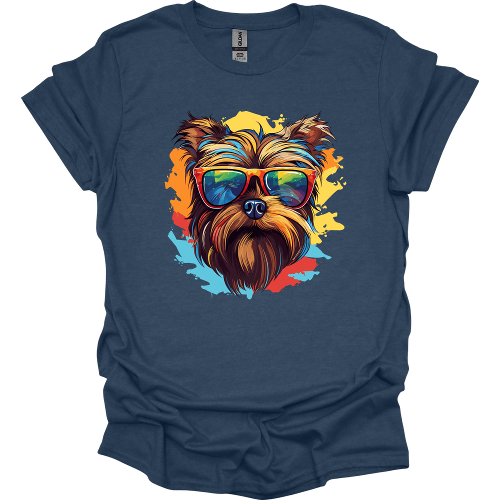 Yorkshire Terrier - Top Dog T-Shirt - Heather Navy