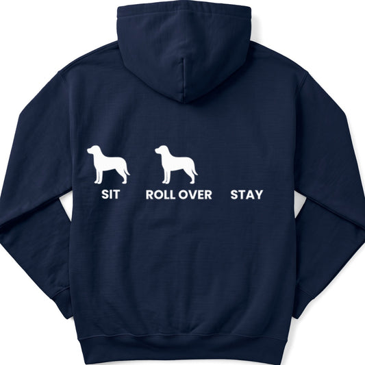 Sit Roll Over Stay Hoodie - Navy