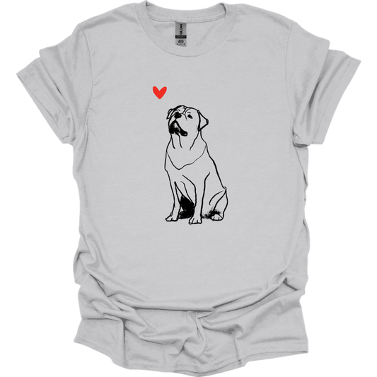 Rottweiler - Sketch Dog T-Shirt - Ice Grey