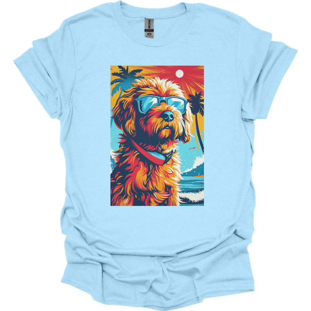 Labradoodle - Summer Dog T-Shirt - Light Blue
