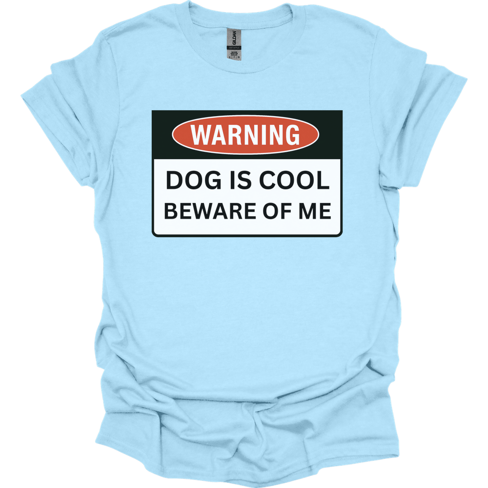 Warning T-Shirt - Light Blue