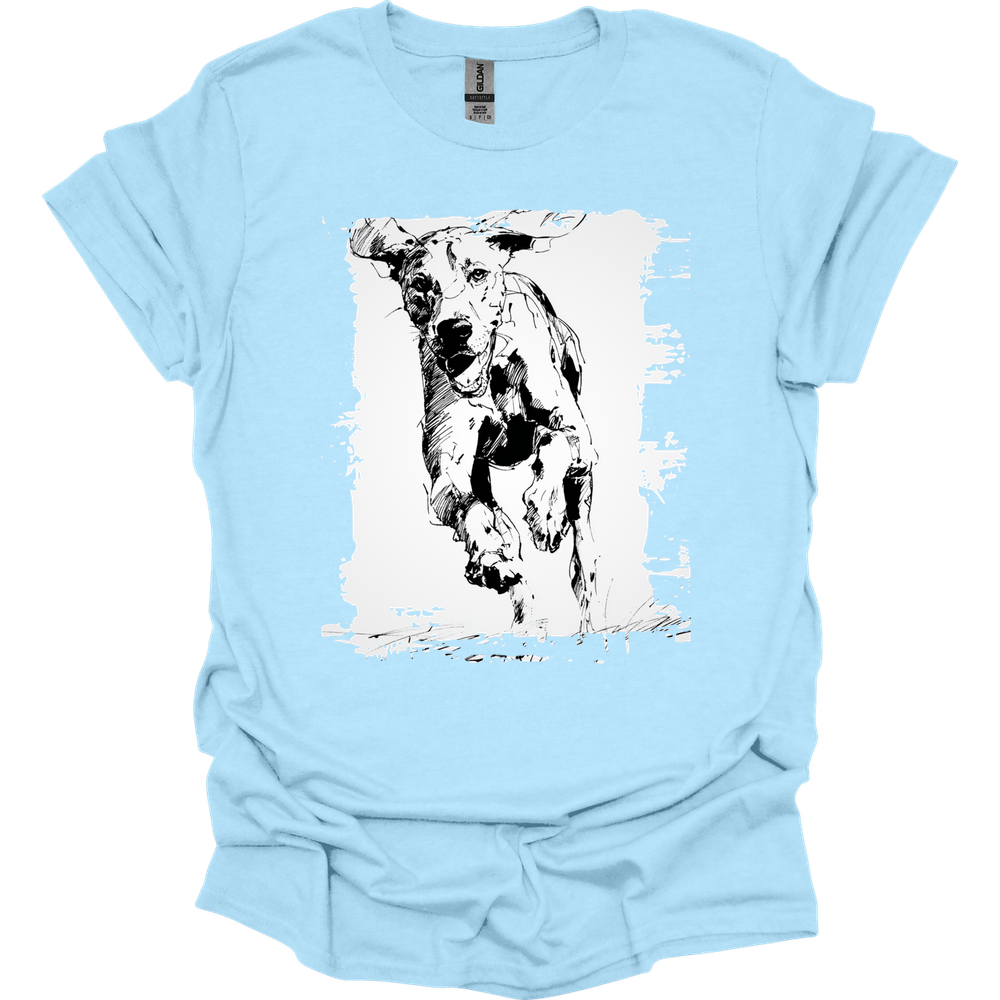Bracco Italiano - Running Dog T-Shirt - Light Blue