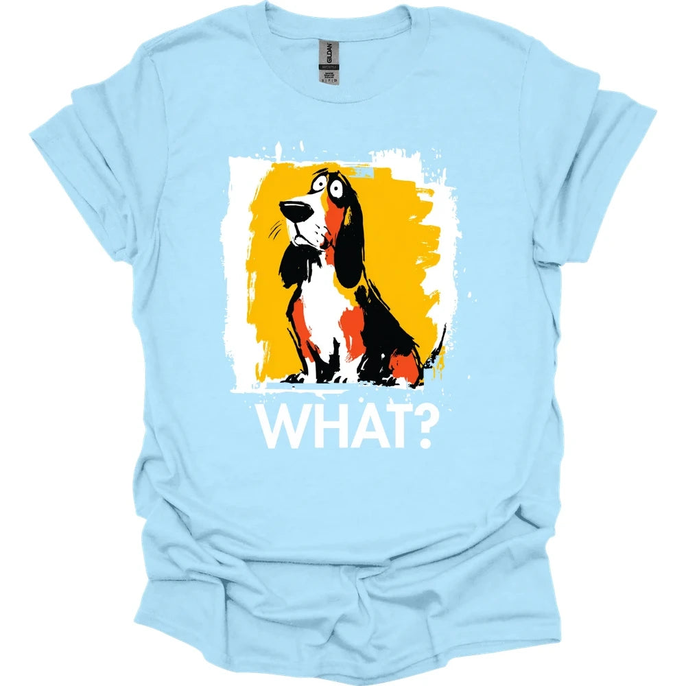 Basset Hound - What Dog T-Shirt - Light Blue