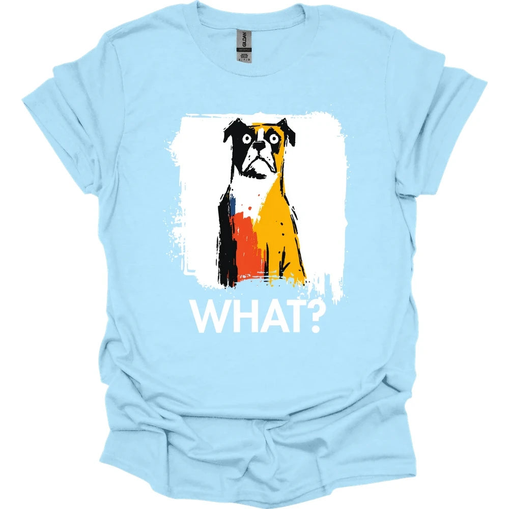 Boxer - What Dog T-Shirt - Light Blue