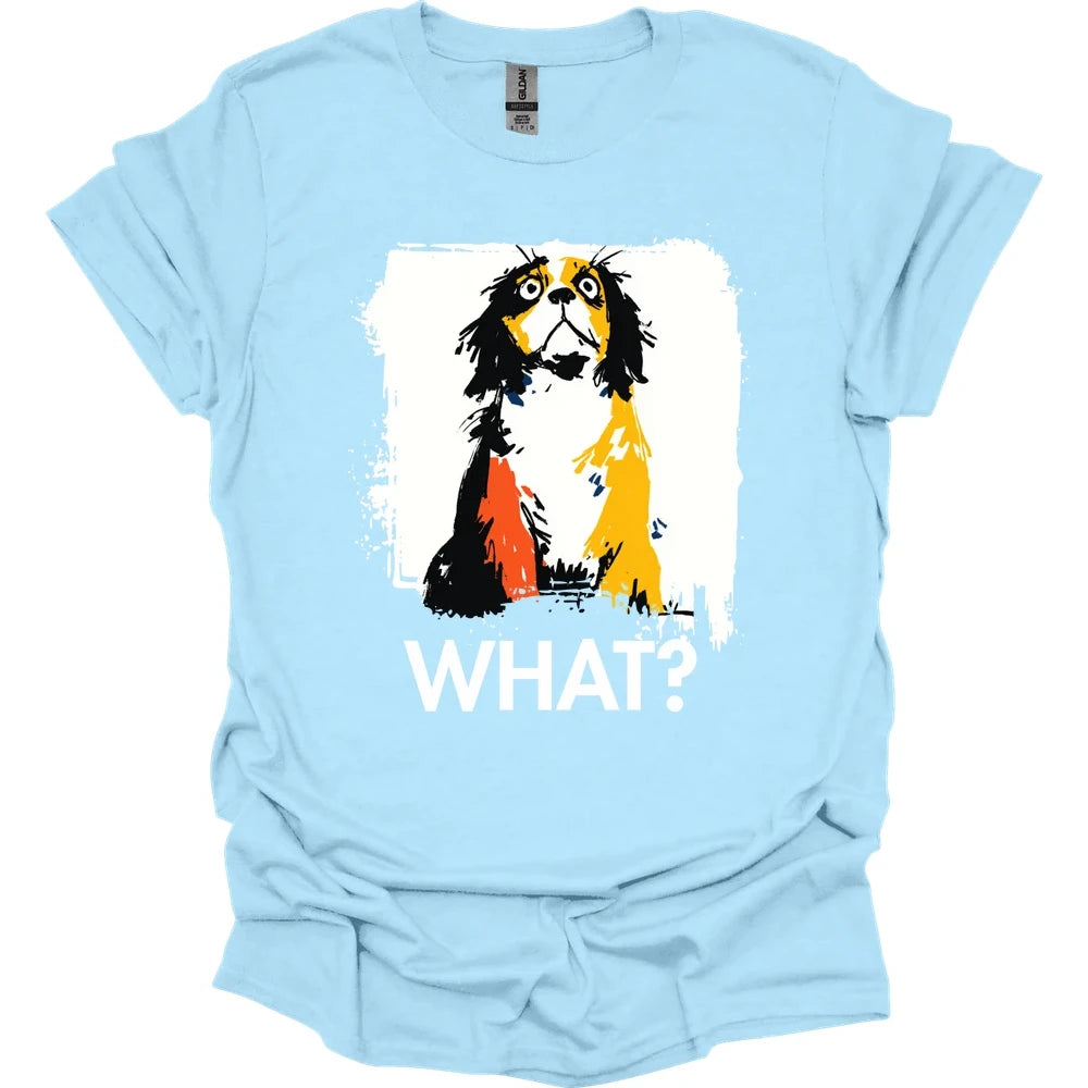 Cavalier King Charles Spaniel - What Dog T-Shirt - Light Blue