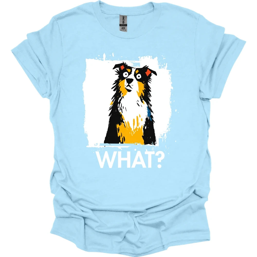 Australian Shepherd - What Dog T-Shirt - Light Blue
