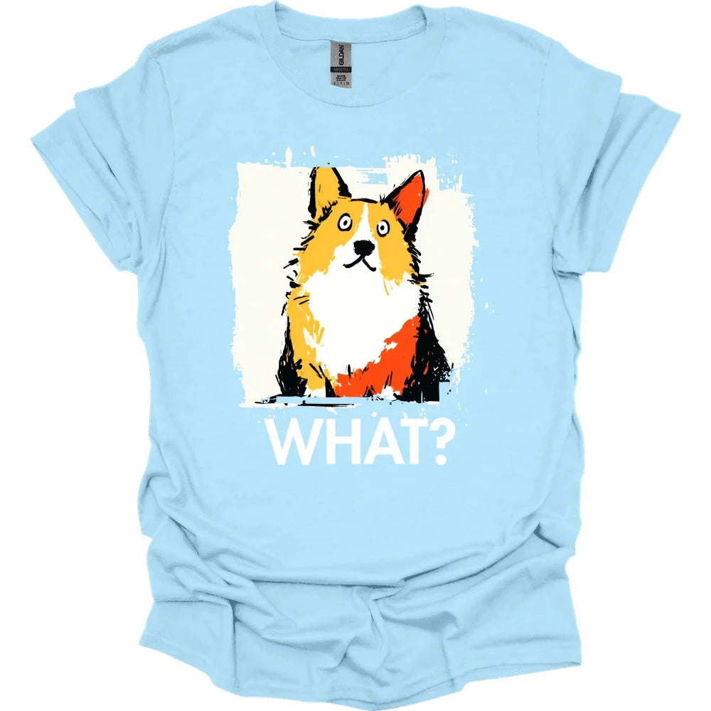 Corgi - What Dog T-Shirt - Light Blue