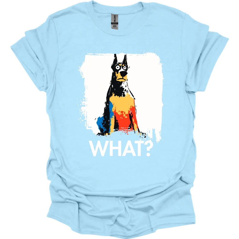 Doberman - What Dog T-Shirt - Light Blue