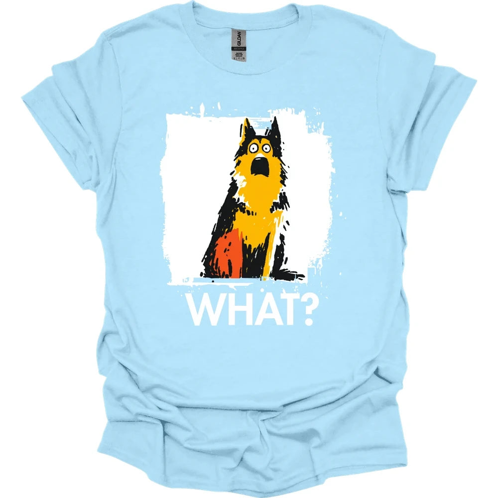 German Shepherd - What Dog T-Shirt - Light Blue