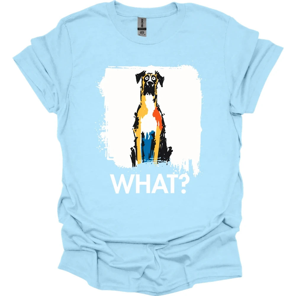 Great Dane - What Dog T-Shirt - Light Blue
