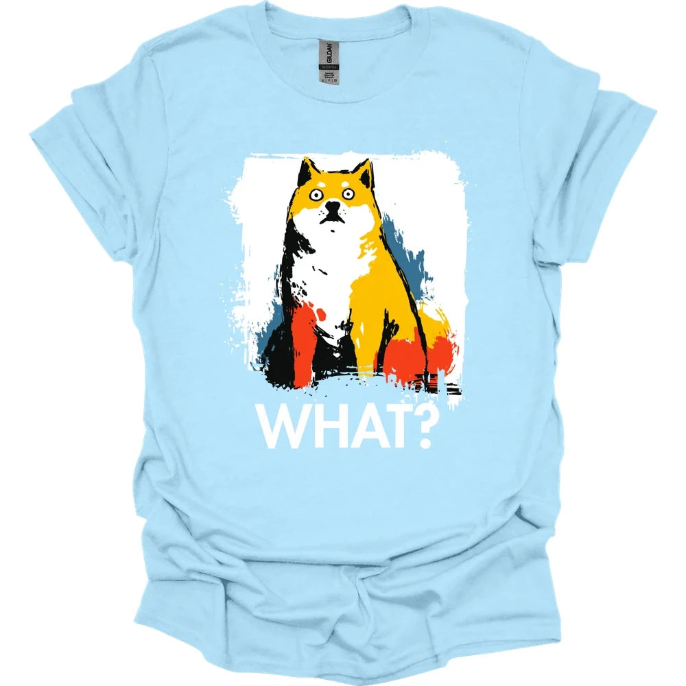 Shiba Inu - What Dog T-Shirt - Light Blue