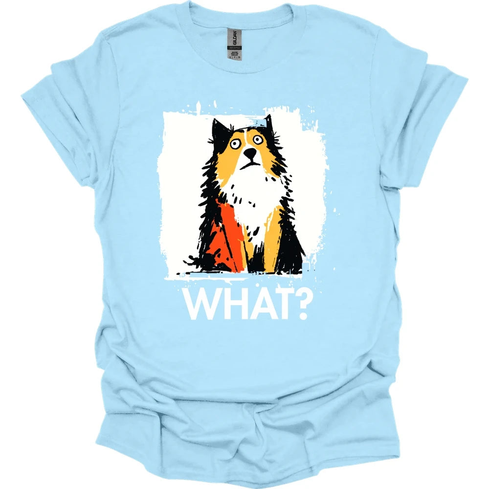 Shetland Sheepdog - What Dog T-Shirt - Light Blue