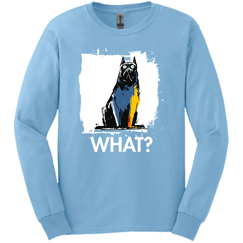 Cane Corso - What Dog Long Sleeve Tee - Light Blue