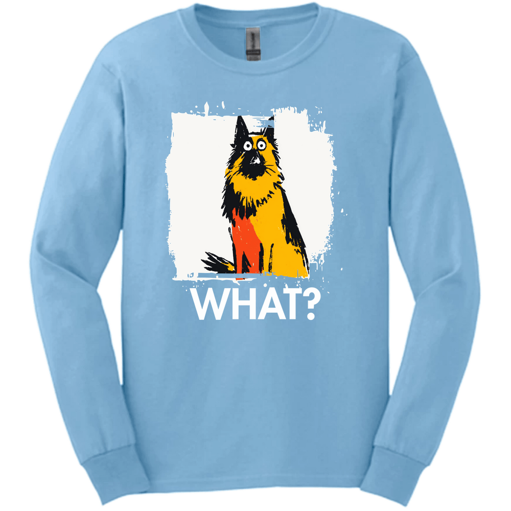 Dutch Shepherd - What Dog Long Sleeve Tee - Light Blue