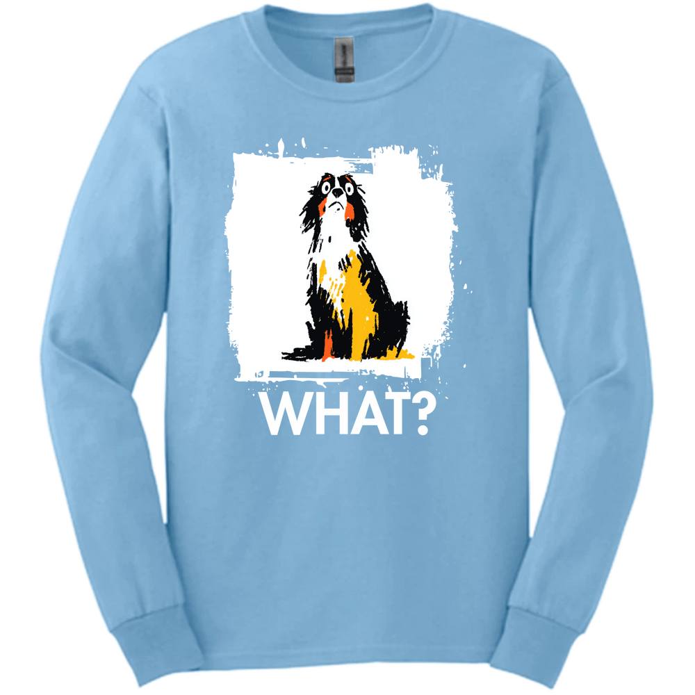 English Springer Spaniel - What Dog Long Sleeve Tee - Light Blue