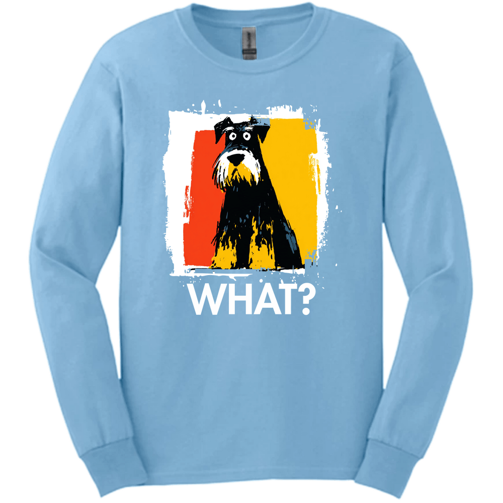 Giant Schnauzer - What Dog Long Sleeve Tee - Light Blue