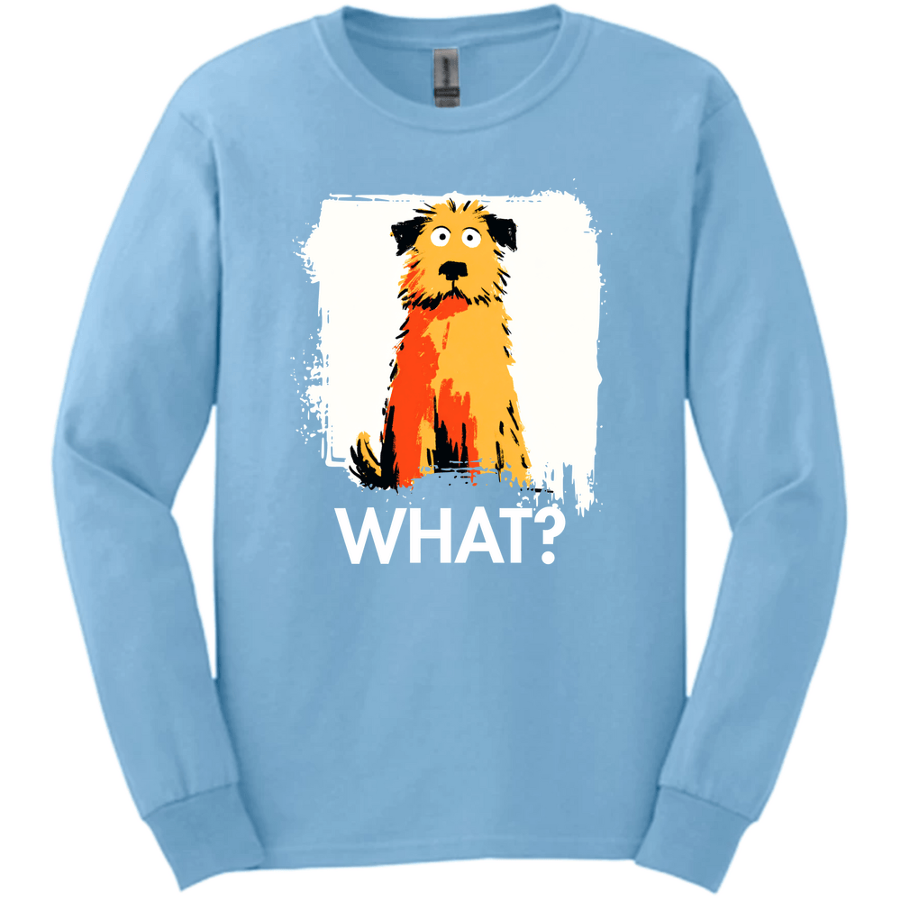 Golden Doodle - What Dog Long Sleeve Tee - Light Blue