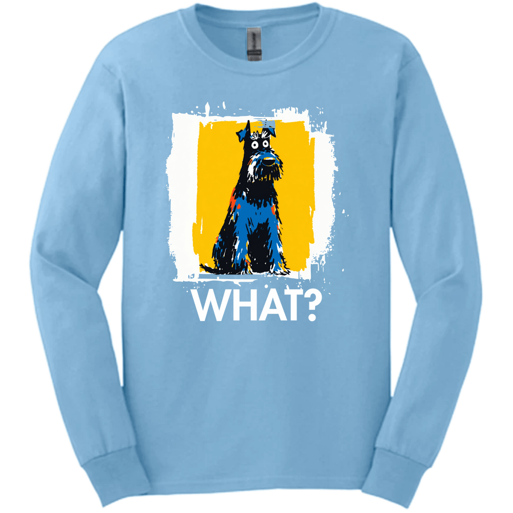 Kerry Blue Terrier - What Dog Long Sleeve Tee - Light Blue