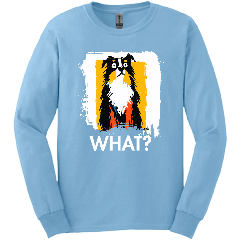 Miniature American Shepherd - What Dog Long Sleeve Tee - Light Blue