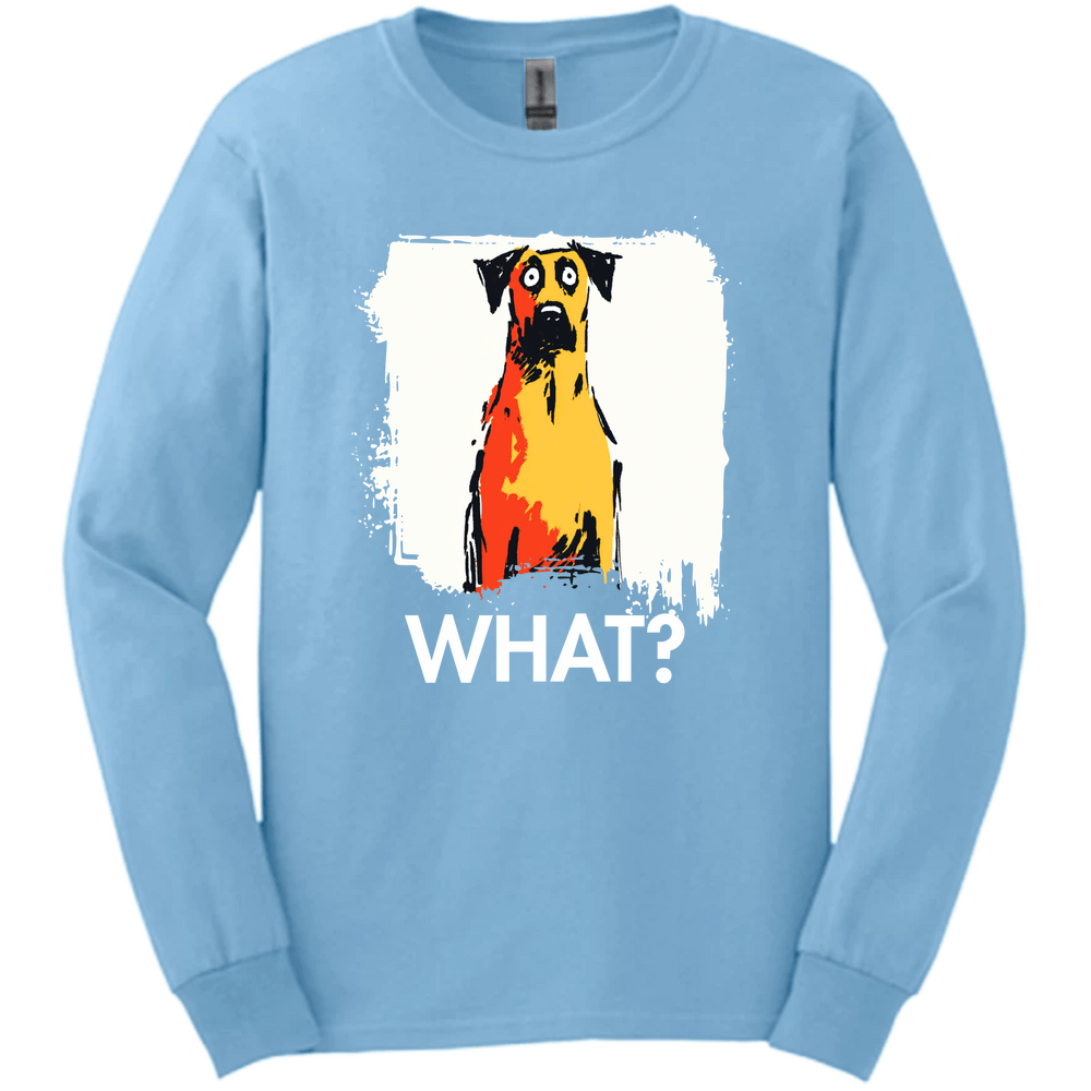 Rhodesian Ridgeback - What Dog Long Sleeve Tee - Light Blue