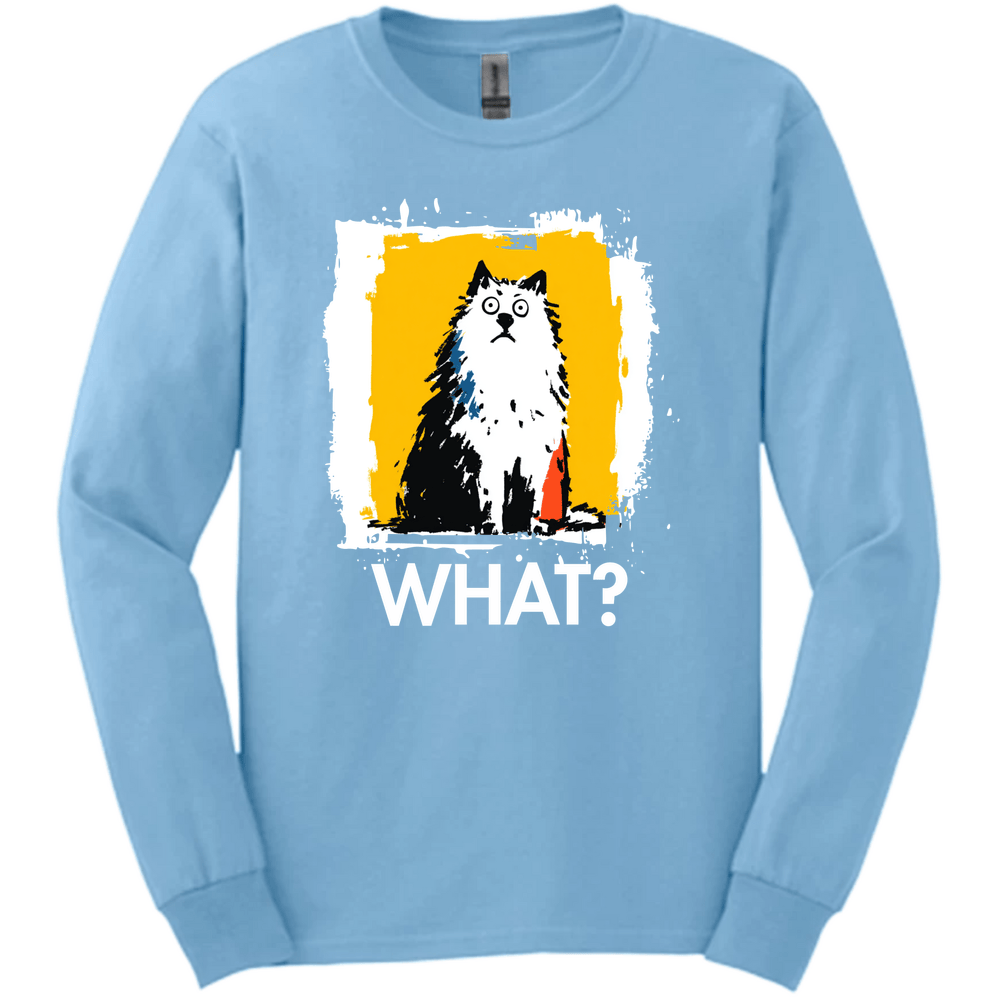 Samoyed - What Dog Long Sleeve Tee - Light Blue