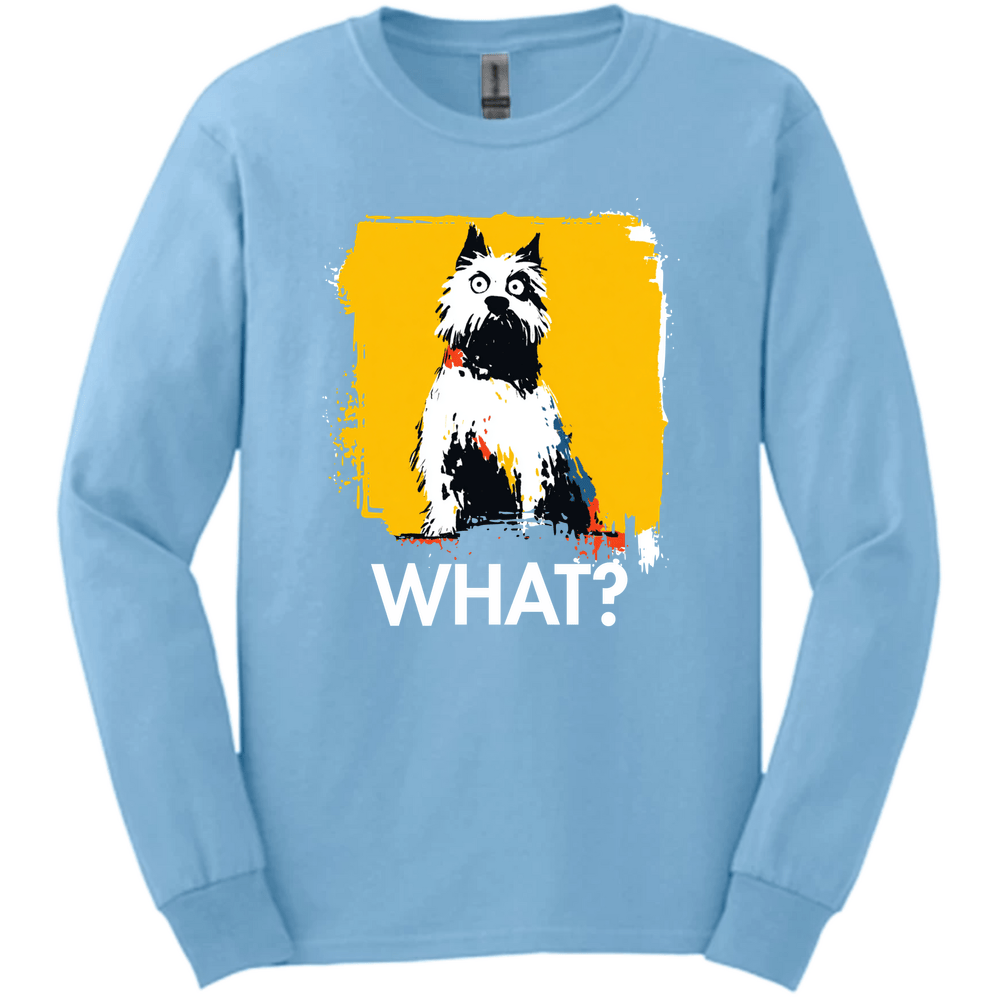West Highland White Terrier - What Dog Long Sleeve Tee - Light Blue