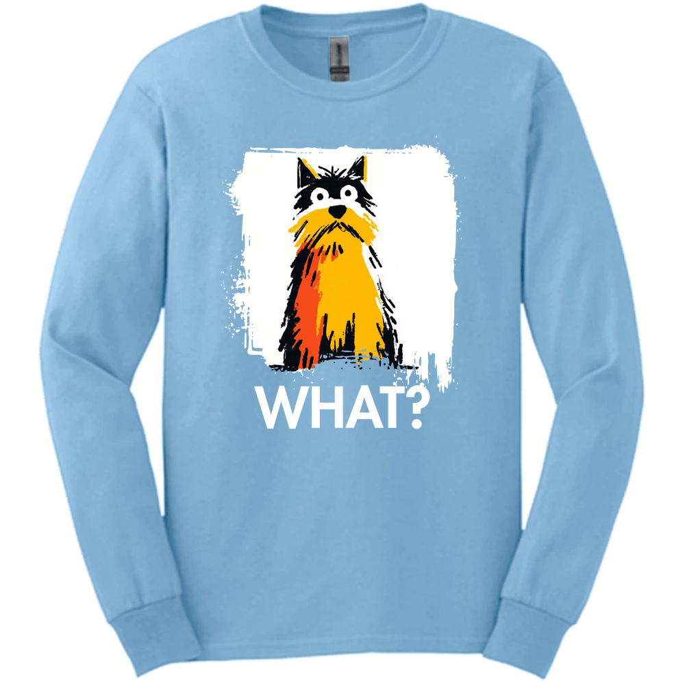 Yorkshire Terrier - What Dog Long Sleeve Tee - Light Blue