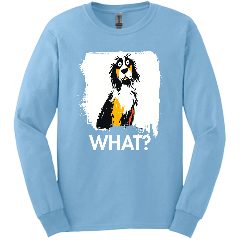 English Setter - What Dog Long Sleeve Tee - Light Blue