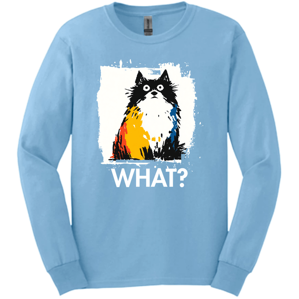Keeshond - What Dog Long Sleeve Tee - Light Blue