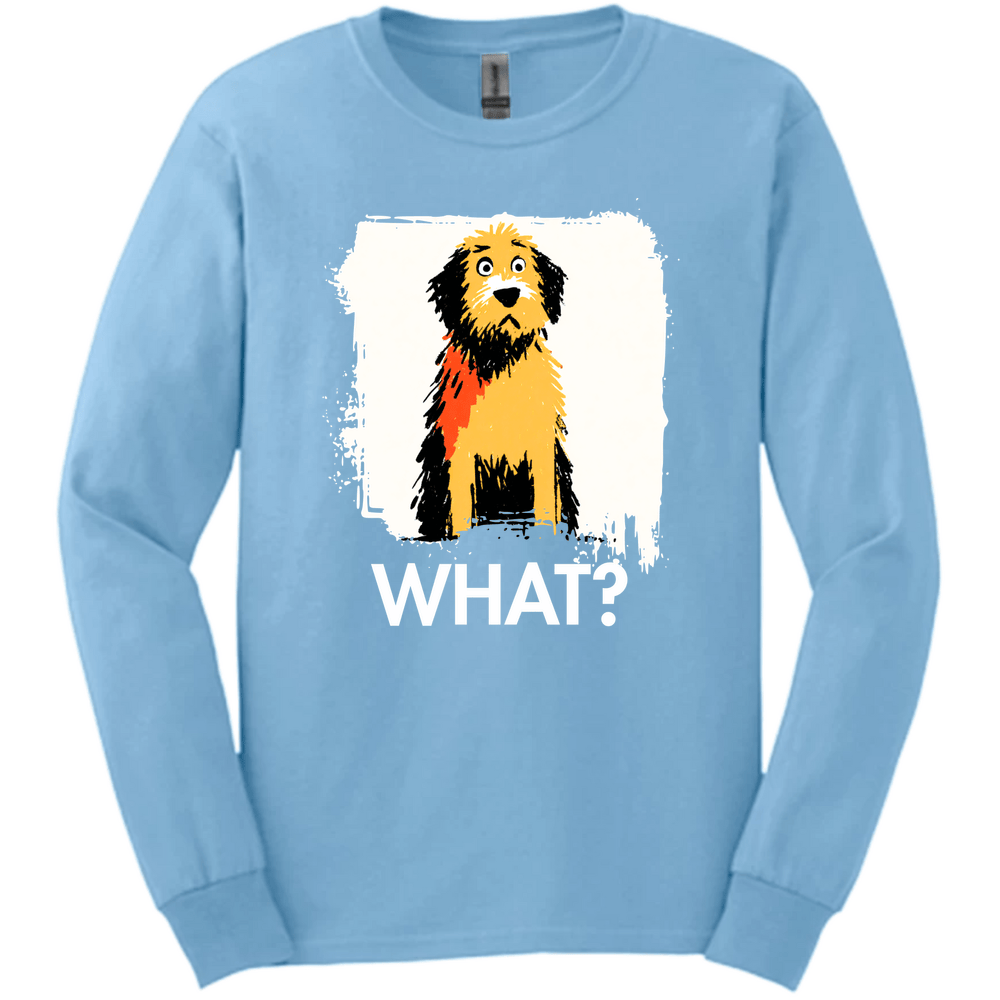 Labradoodle - What Dog Long Sleeve Tee - Light Blue
