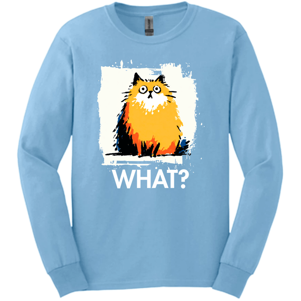 Pomeranian - What Dog Long Sleeve Tee - Light Blue