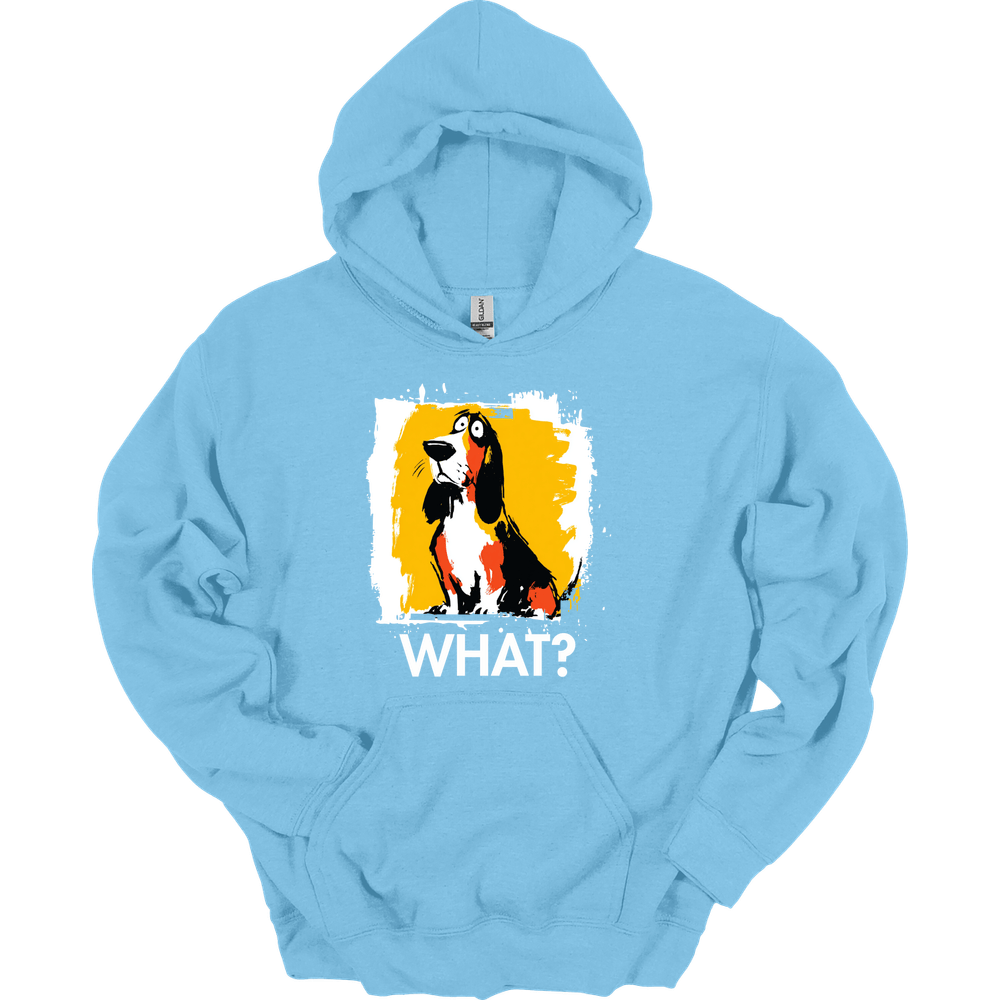 Basset Hound - What Dog Hoodie - Light Blue