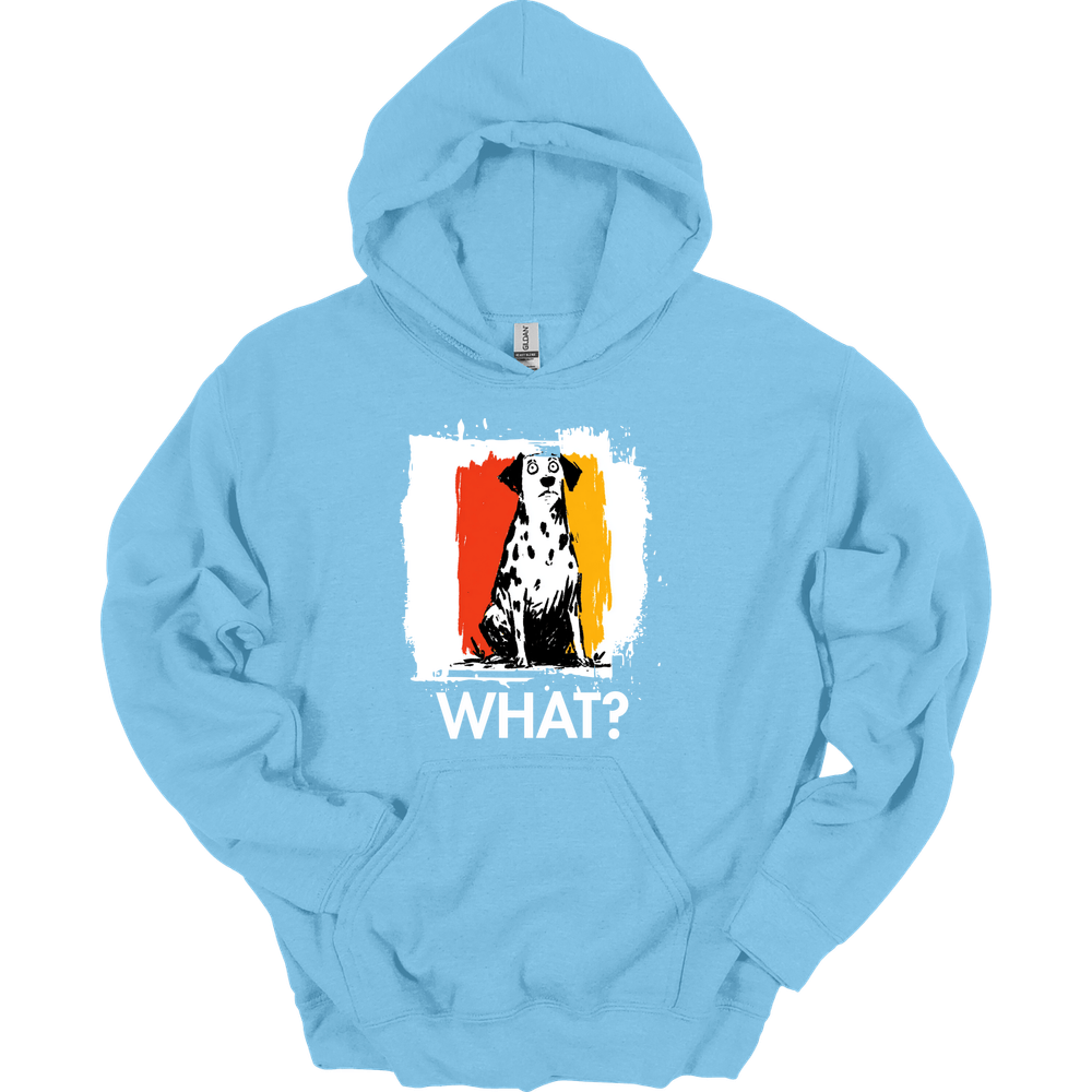 Dalmatian - What Dog Hoodie - Light Blue