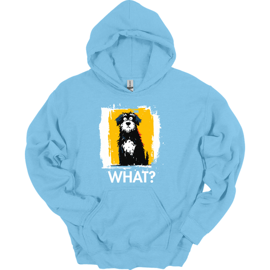 Portuguese Water Dog - What Dog Hoodie - Light Blue